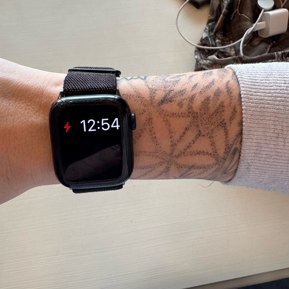 Apple Black Smartwatch with Digital Display